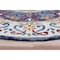 Homeroots 4 ft. Round Blue & White Ornate Medallion Area Rug 396206 - alternate 7